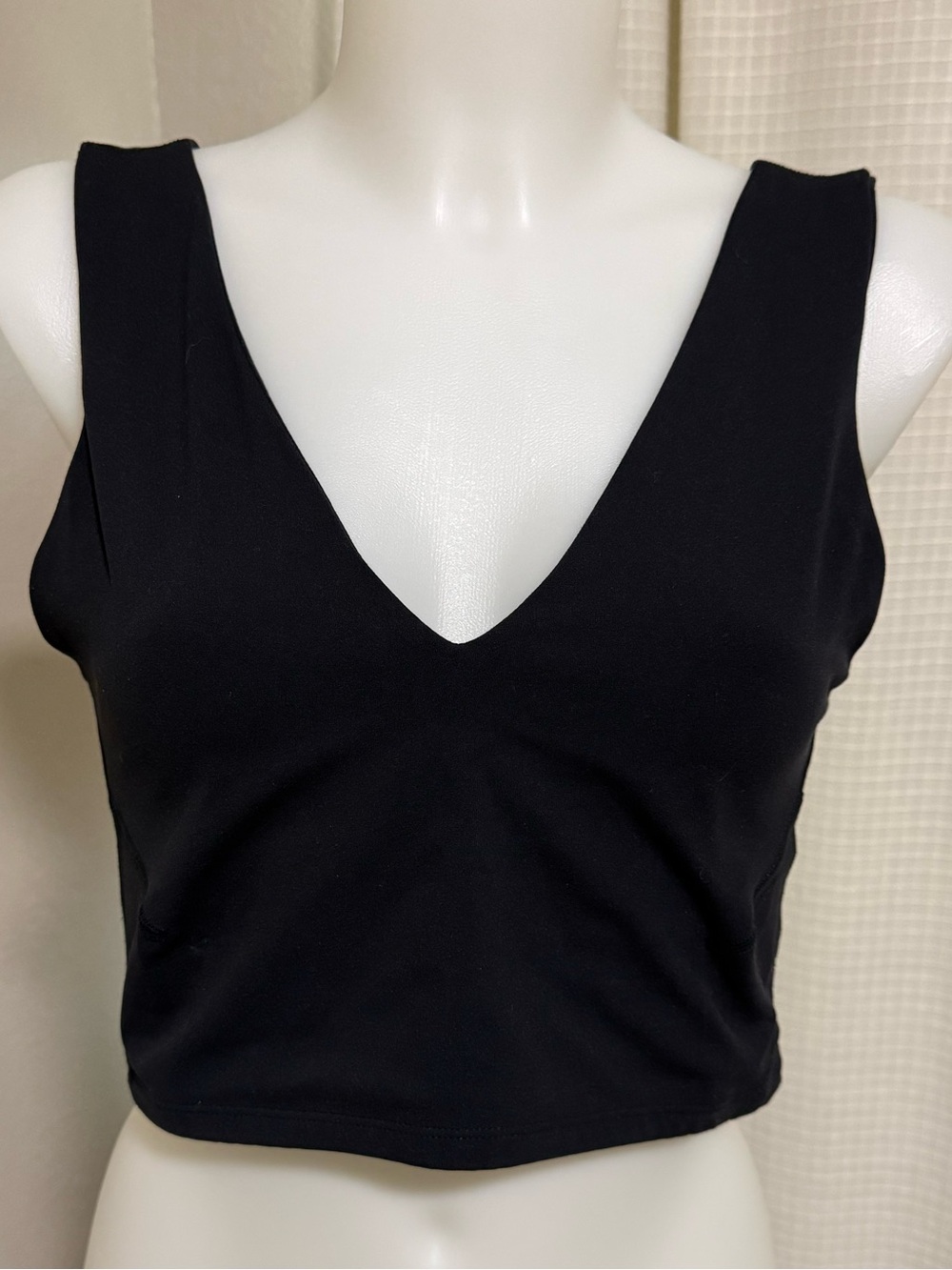 FP Movement by Free People Never Better Black V-Neck Crop Performance Bra